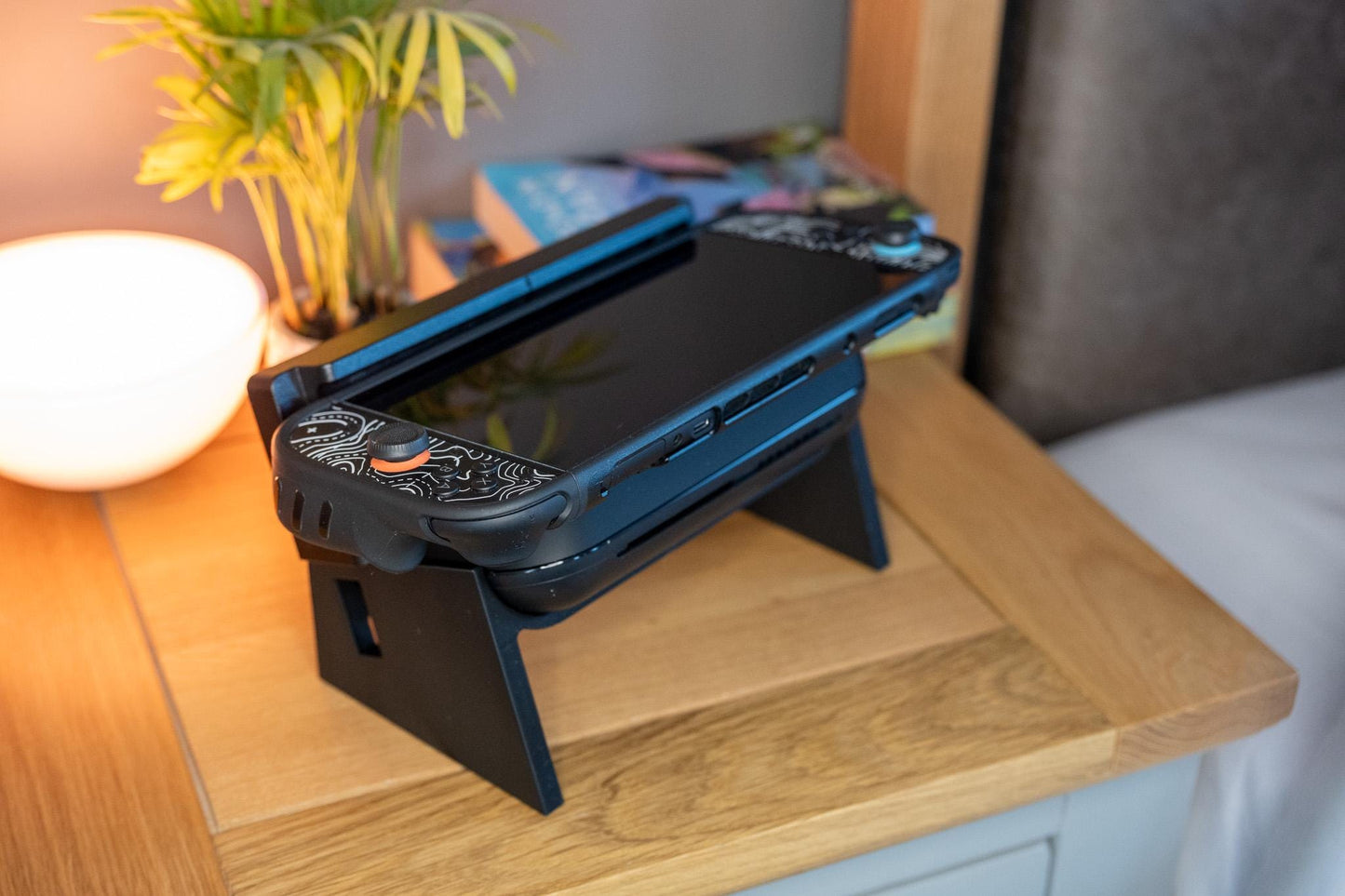 AngleDock Pro | Premium Angled Stand for Nintendo Switch 2 Dock | Space-Saving Design with Controller Storage Options